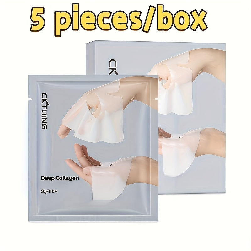 Deep Collagen Lifting Mask – 5-Piece Premium Set | Advanced Firming, Wrinkle Repair & Deep Hydration | Alcohol-Free, Hypoallergenic, Transparent Sheet Mask for All Skin Types