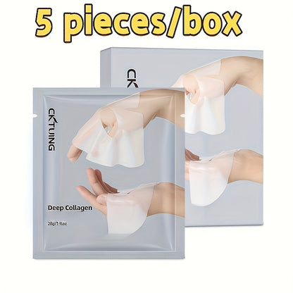 Deep Collagen Lifting Mask – 5-Piece Premium Set | Advanced Firming, Wrinkle Repair & Deep Hydration | Alcohol-Free, Hypoallergenic, Transparent Sheet Mask for All Skin Types