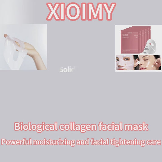 Bio-Collagen Face Mask – Deep Hydration & Firming Effect | Hyaluronic Acid + Niacinamide | Plump, Smooth & Radiant Skin (4–8 pcs Set)